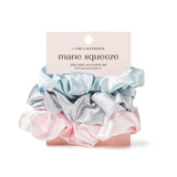 Lemon Lavender Mane Squeeze Oversized Satin Scrunchies 3pk