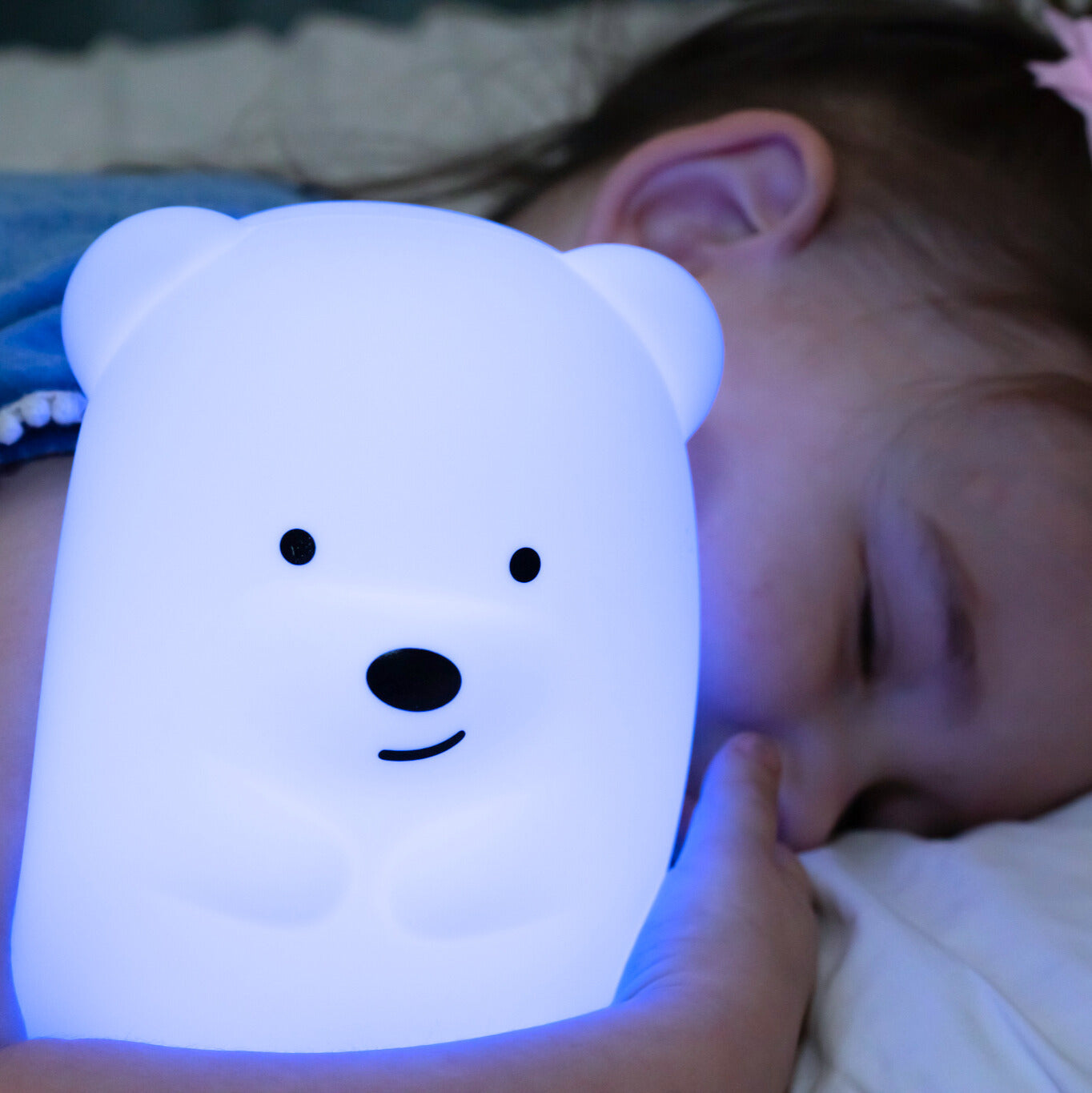 LumiPets Bear - Bluetooth - Children's Nursery Touch Night Light - Thumbnail 3