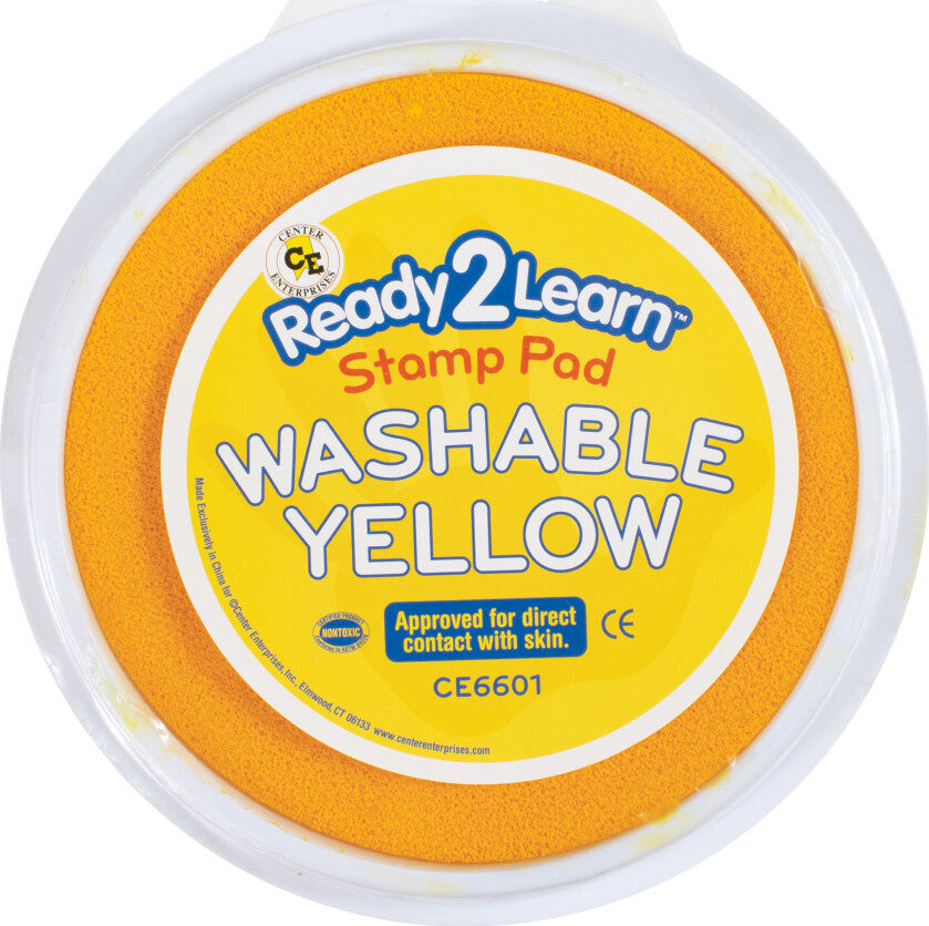 Jumbo Circular Washable Stamp Pad - Yellow