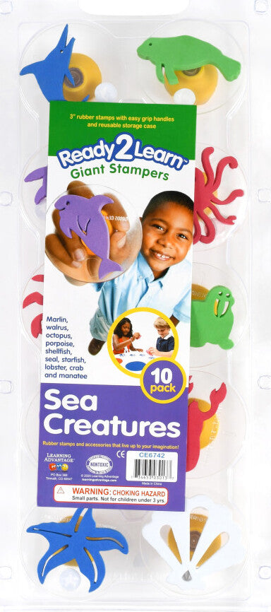 Giant Stampers - Sea Creatures - Set of 10