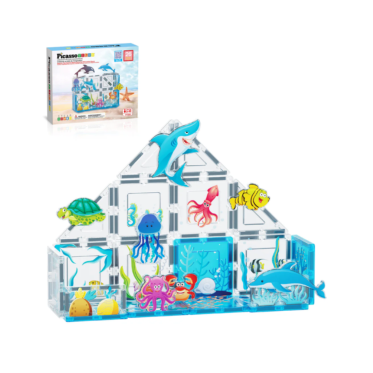 Picasso Tiles: 26pc Marine World