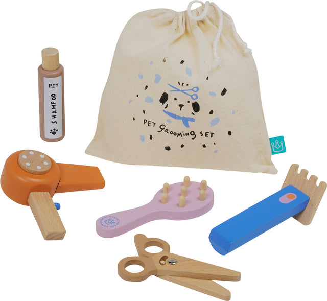 Posh Pet Day Spa Pretend Wooden Pet Grooming Play Set 3 Years Old and Up