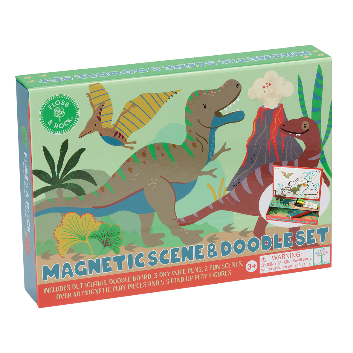 Magnetic Scene & Doodle Set: Dino