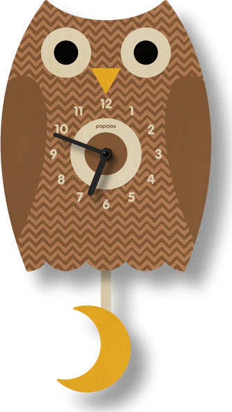 Pendulum Clock (owl - assorted colors)