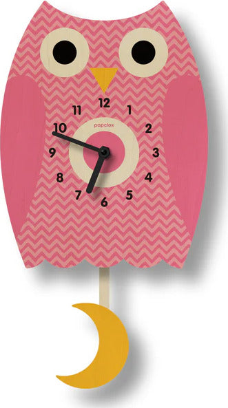 Pendulum Clock (owl - assorted colors)