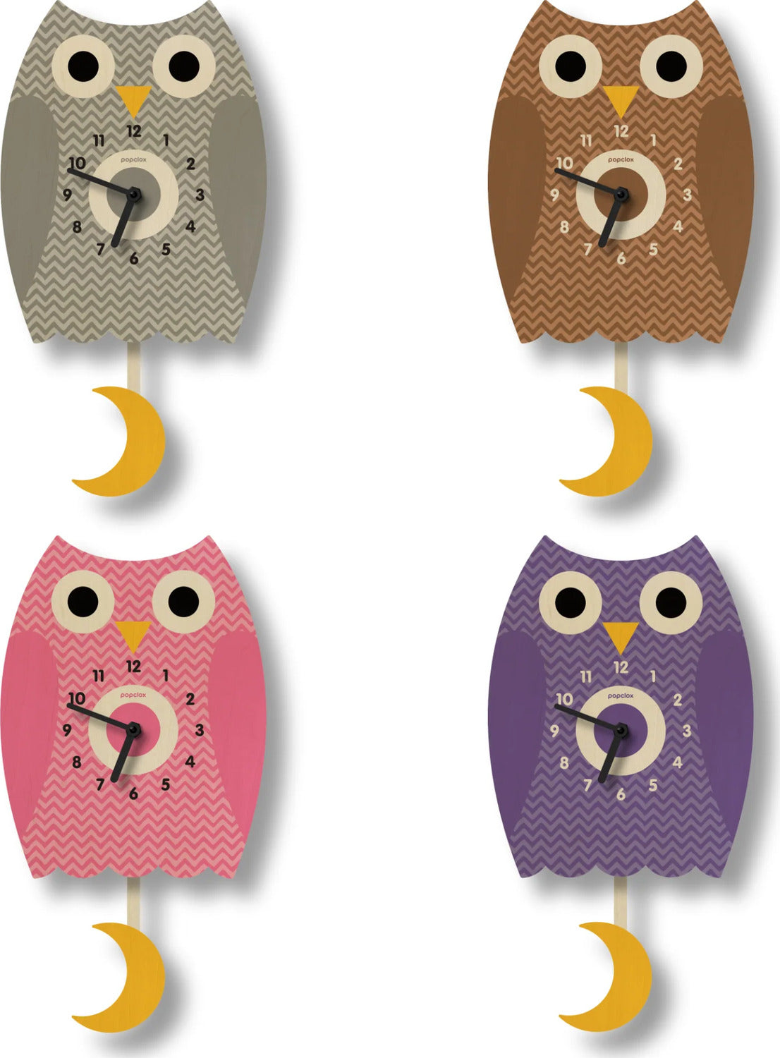 Pendulum Clock (owl - assorted colors)