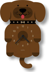 Pendulum Clock (puppy - assorted colors)
