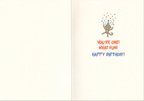 Age 1 Foil Birthday Card