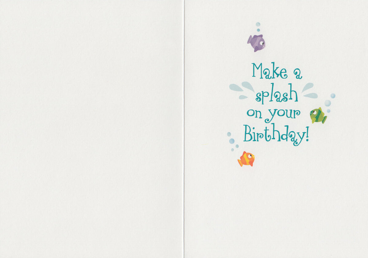 Make a splash on your birthday - card