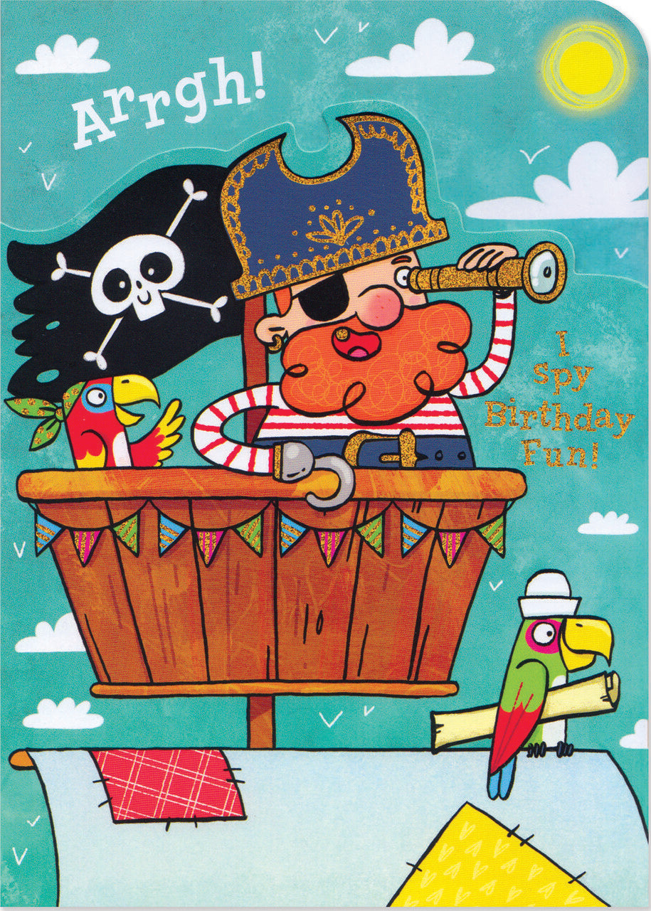 Pirate Treasure Tri-Fold Card