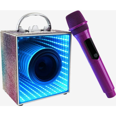 Pop Star Karaoke Infinity Lights Speaker & Mic