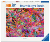 500pc Fish in Fuchsia