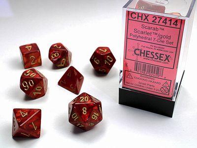 7Poly: Scarab Scarlet/Gold