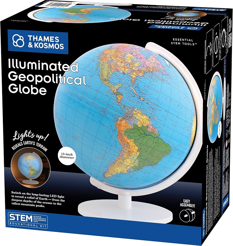 Illuminated GeopoIitical Globe