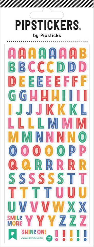Stickers -  Smile Set Alphabet (3x7)