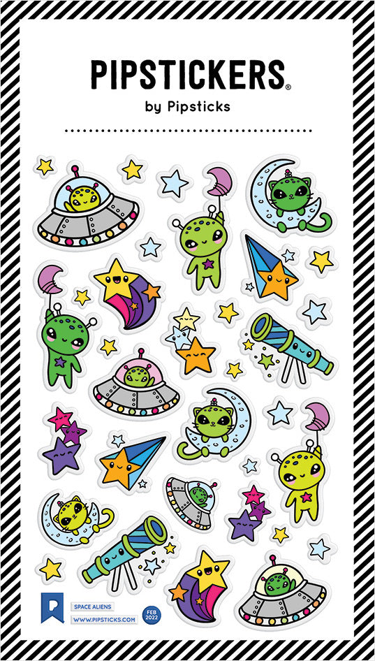 Stickers -  Puffy Space Aliens