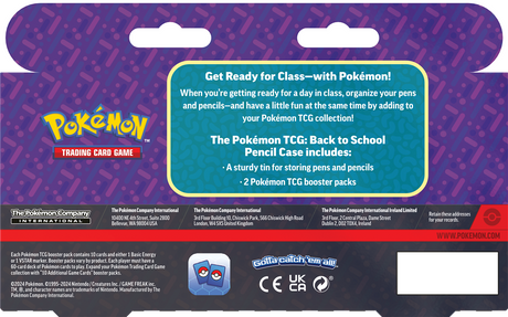 Pokemon: Back to School Pencil Tin 2024