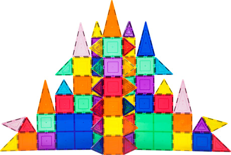 PicassoTiles 101 Piece Magnetic Tile Building Block Toy Set
