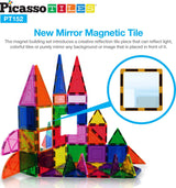 PicassoTiles 152pcs Clear Magnetic Building Tiles Toy Set