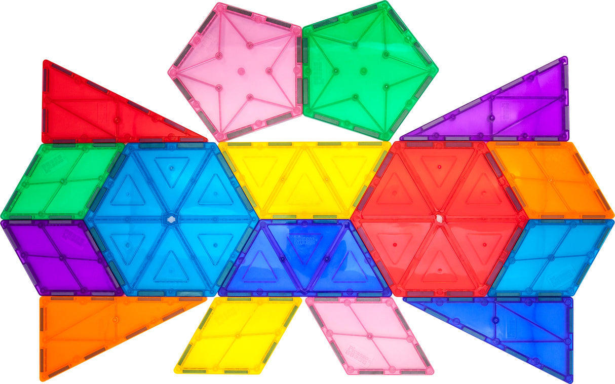 PicassoTiles 16 Piece Geometry Magnetic Building Block Set