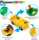 PicassoTiles Car Truck 2pc Set
