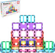 PicassoTiles 42pc Magnet Building Tiles 6 Different Shapes