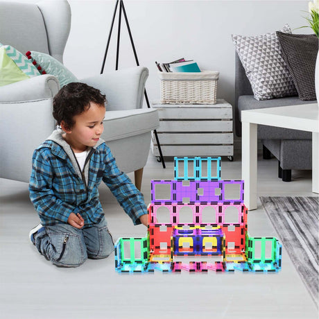 PicassoTiles 42pc Magnet Building Tiles 6 Different Shapes