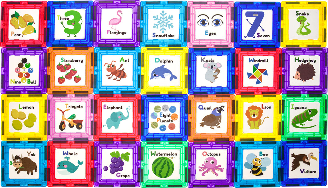 PicassoTiles 56 Piece Set with Artwork Graphics