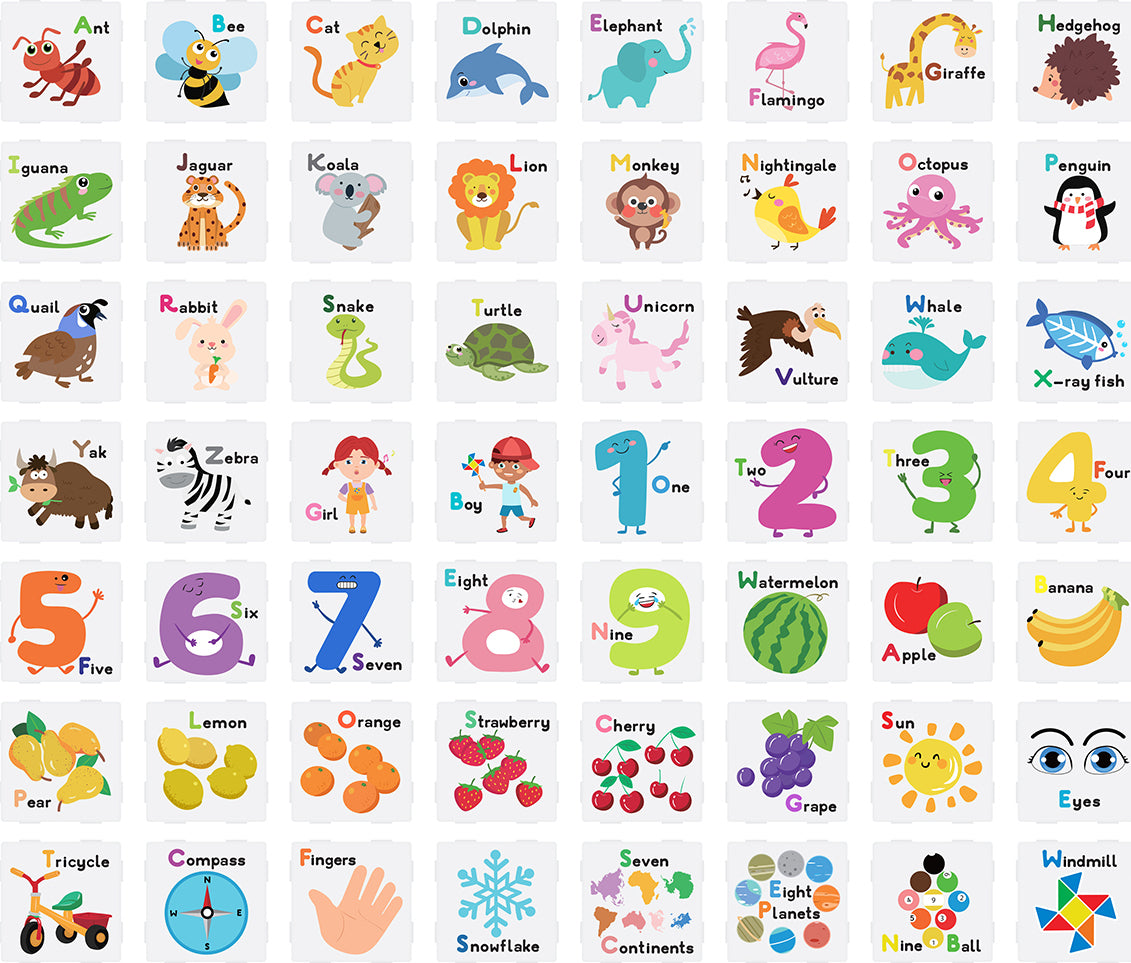 PicassoTiles 56 Piece Set with Artwork Graphics