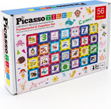 PicassoTiles 56 Piece Set with Artwork Graphics