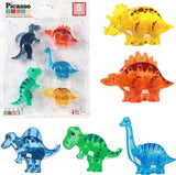 PicassoTiles Magnet Tile Dinosaur Action Figure Playset Mix or Match Compatible Prehistoric Parts