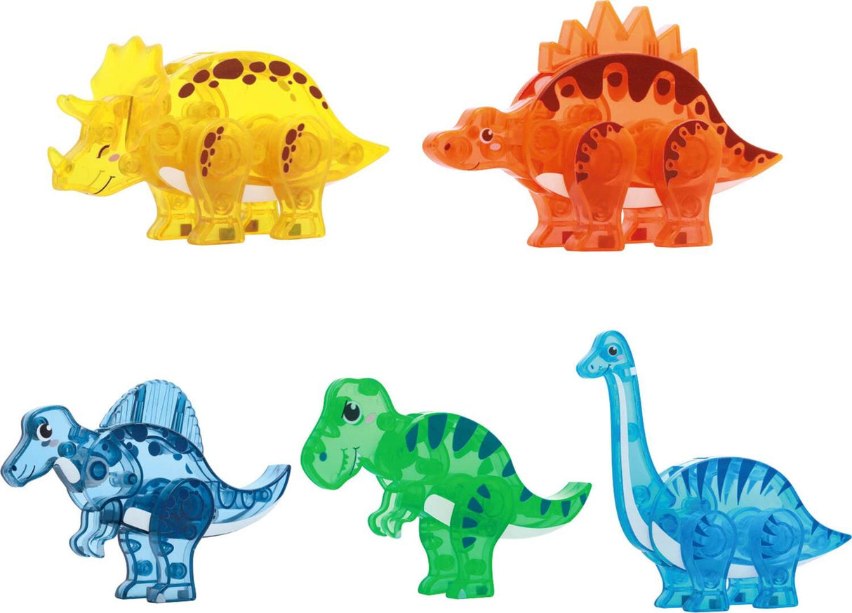 PicassoTiles Magnet Tile Dinosaur Action Figure Playset Mix or Match Compatible Prehistoric Parts