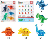 PicassoTiles Magnet Tile Dinosaur Action Figure Playset Mix or Match Compatible Prehistoric Parts