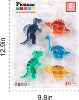 PicassoTiles Magnet Tile Dinosaur Action Figure Playset Mix or Match Compatible Prehistoric Parts