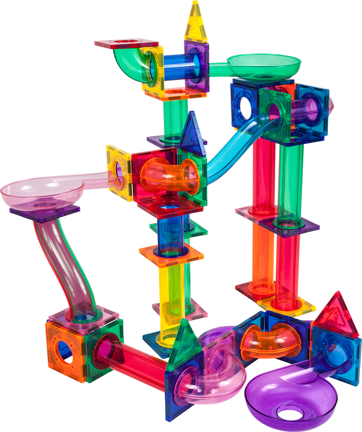 PicassoTiles 100pc Marble Run Building Blocks