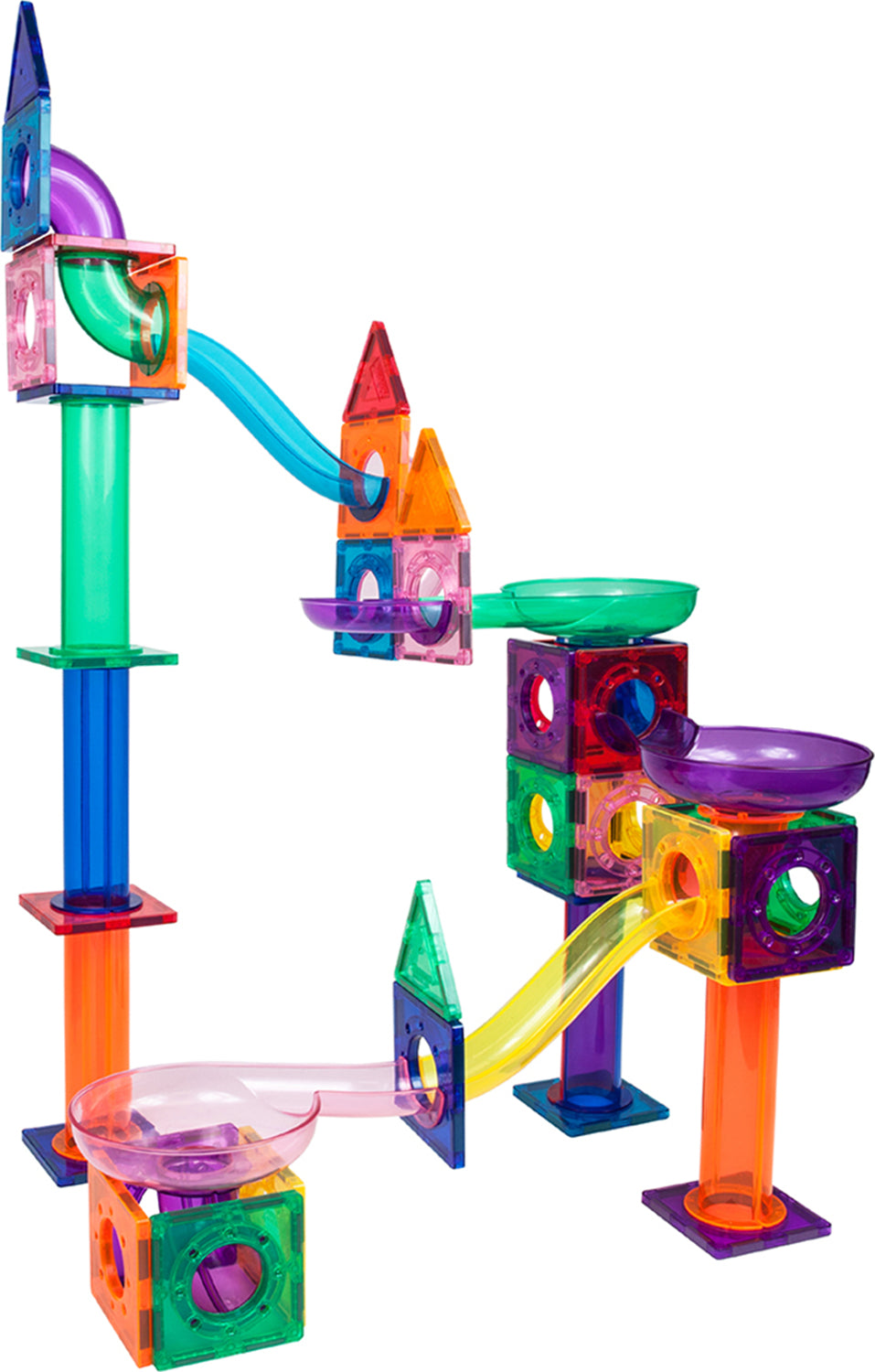 PicassoTiles 100pc Marble Run Building Blocks