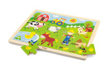 Wood Puzzle:  Farm 24pc