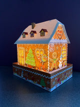 3D Gingerbread House Night Edition