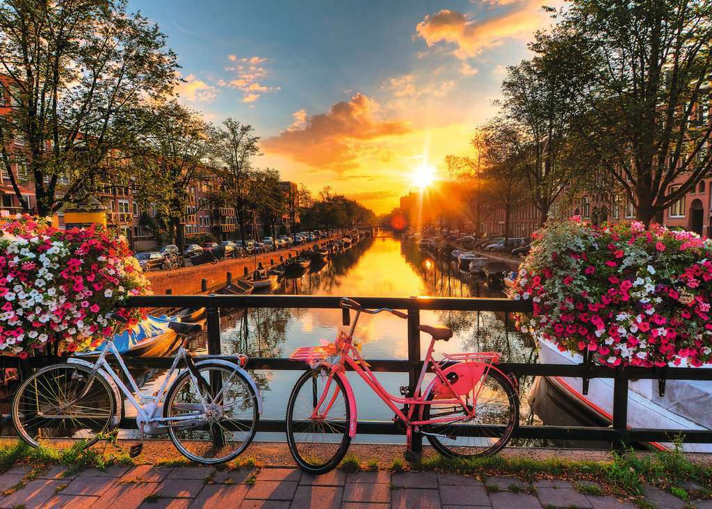 Bicycles in Amsterdam (1000 Piece Puzzle)