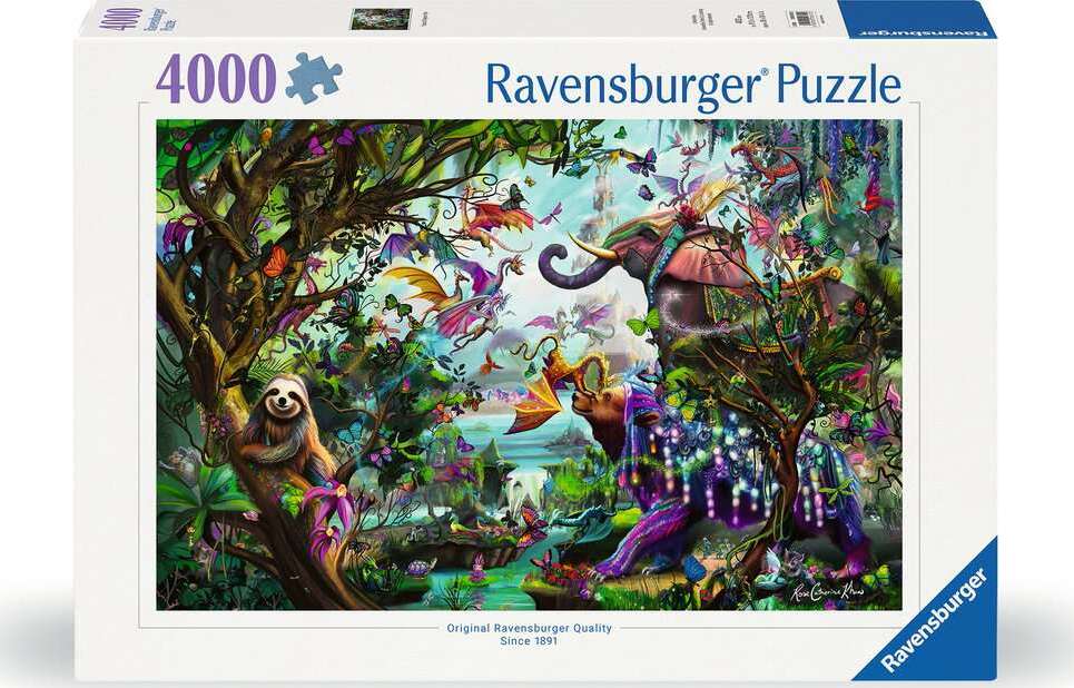 Jigsaw Puzzle Tropical Dragons - 4000 Pieces Puzzle