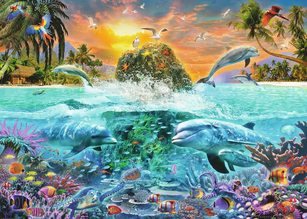 Underwater Island 1000 Pc Puzzle