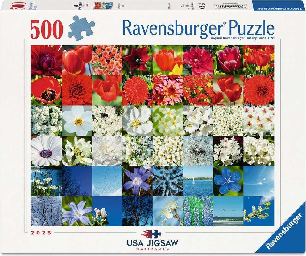USA Jigsaw Nationals: Red, White and Blue Puzzle (500 pc)