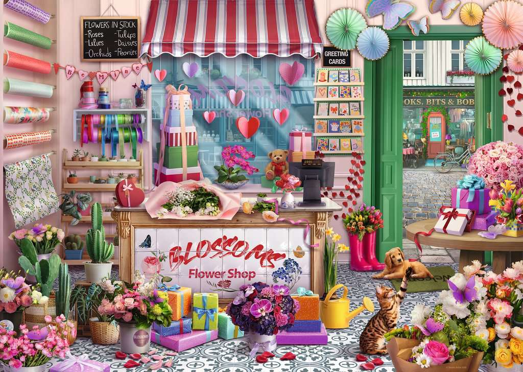 Blossoms Flower Shop 1000 Pc Puzzle
