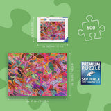 Fish in Fuchsia 500 Pc Puzzle