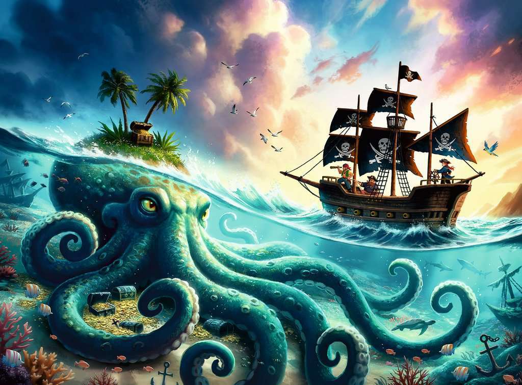 Pirate Treasure 100 Pc XXL Puzzle