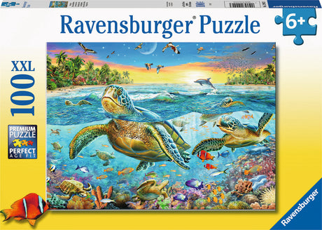 Swim with Sea Turtles (100 pc Puzzle)