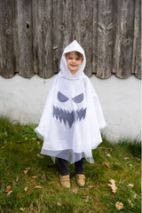 Spooky Ghost Poncho, Size 5-6-