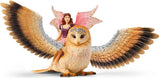 Fairy In Flight On Glam-Owl Fairy Toy Playset