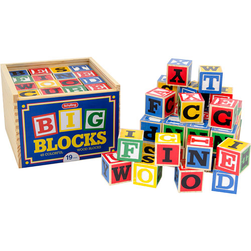 Large Wooden ABC Blocks