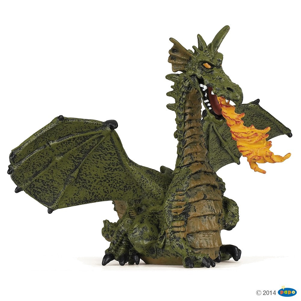 Winged Dragon w/flame Green